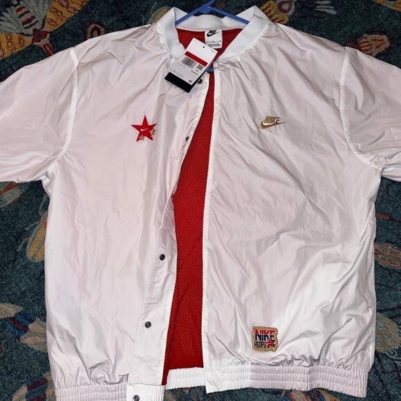 NEW $120 Nike hoops team USA warm up short sleeve jacket. Mens Large - Picture 1 of 4